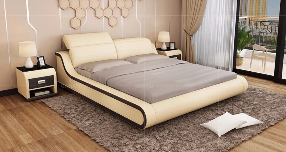 Contracted Design Upholstered Twin Bed Frame for Euro